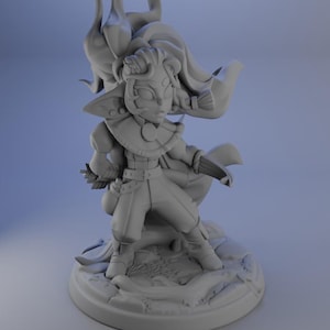 Gren the Goblin Ranger / Tabletop Model / Miniature Figurine | Twin Goddess Minis