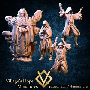 Mörka kultister och offer / Bordsmodell / Miniatyrfigur | Village's Hope