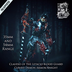 Demon Knight Caudio / Modelo de mesa / Estatueta em miniatura | Oficina de Artes Ronin
