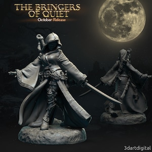 Eye-Seared Priestess / Tabletop Figurine / Miniature Model | 3DArtDigital