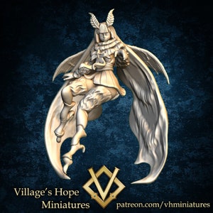 Moth Girl / Tabletop Model / Miniature Figurine | Village's Hope Miniatures