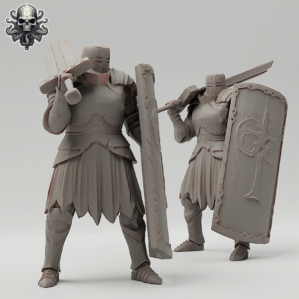 Dark Iron Knight / Tabletop Model / Miniature Figurine | Realstone Miniatures