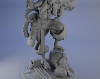 Kijo, o Bárbaro Oni / Modelo de mesa / Estatueta em miniatura | Deusa Gêmea Minis