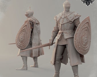Royal Knight / Tabletop Model / Miniature Figurine | Realsteone Miniatures