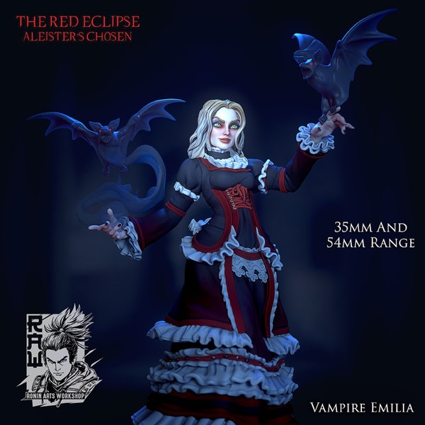 Vampire Emilia / Tabletop Model / Miniature Figurine | Ronin Arts Workshop