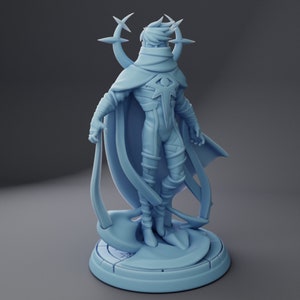 Astrall the Moonlit Knight / Tabletop Model / Miniature Figurine | Twin Goddess Minis