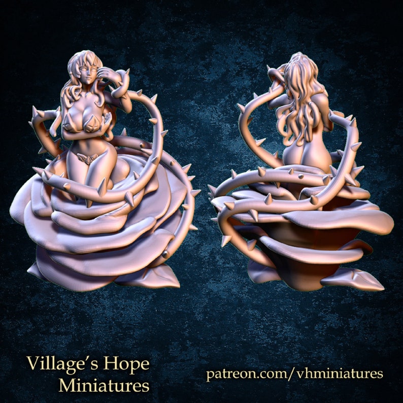 Rose Alrune / Tabletop Model / Miniature Figurine | Village's Hope - Etsy