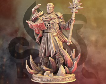 Human Wizard Loremaster Aaron Drafthold / Model stołowy / Figurka miniaturowa | DM Stash