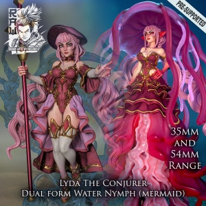 Lydia the Jellyfish Mermaid / Tabletop Model / Miniature Figurine | Ronin Arts Workshop