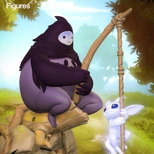 Playful Forest Spirits / Display Piece Statuette | NomNom Figures