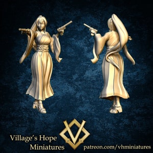 Miko Gunner / Tabletop Model / Miniature Figurine | Village&#39;s Hope Miniatures