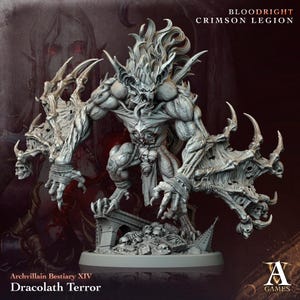 Dracolath Terror / Tabletop Model / Miniature Figurine | Archvillain Games