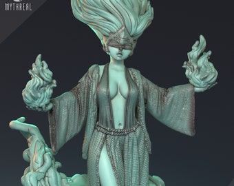 Xandren Galod the Witch / Tabletop Model / Miniature Figurine | MythReal Games