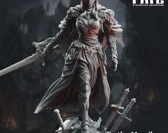 Lydia the Merciless / Tabletop Model / Miniature Figurine | DM Stash