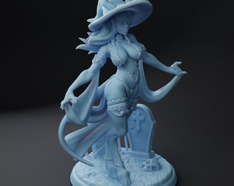 Alytress the Witch / Modelo de mesa / Figura en miniatura / Twin Goddess Minis