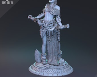 Zelith the Blind Cultist / Tabletop Model / Miniature Figurine | MythReal Games