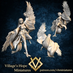 Half-Bird Dancer / Harpy Dancer / Tabletop Model | Village&#39;s Hope Miniatures