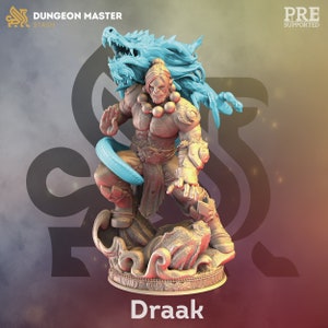 Draak the Orc Monk / Tabletop Model / Miniature Figurine | DM Stash