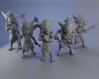 Goblin Minions Squad / Tabletop Model / Miniature Figurine | Twin Goddess Minis