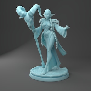Elf Death Druid / Tabltop Model / Miniature Figurine | Twin Goddess Minis