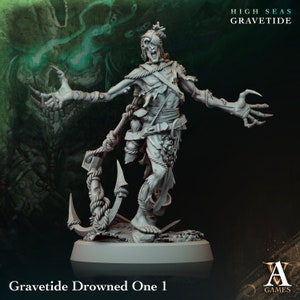 Gravetide Drowned Ones / Tabletop Model / Miniature Figurine | Archvillain Games