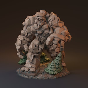 Makaton the Golem / Tabletop Model / Miniature Figurine | MythReal Games
