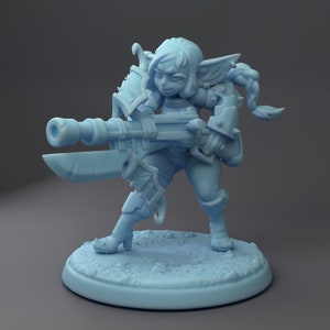 Hila the Goblin Gunner / Tabletop Model / Miniature Figurine | Twin Goddess Minis