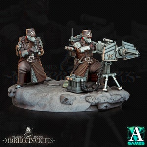 Morior Heavy Weapons Crew / Tabletop Model / Miniature Figurine | Archvillain Games
