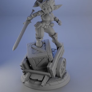 Blix the Goblin Fighter / Tabletop Model / Miniature Figurine | Twin Goddess Minis