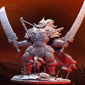Giant Warrior Scourge / Tabletop Model / Miniature Figurine | Village&#39;s Hope Miniatures