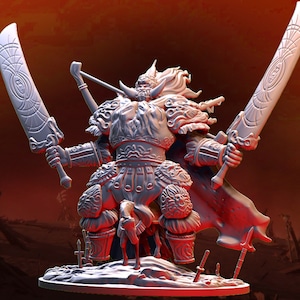 Giant Warrior Scourge / Tabletop Model / Miniature Figurine | Village's Hope Miniatures