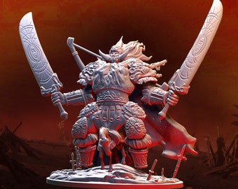 Giant Warrior Scourge / Tabletop Model / Miniature Figurine | Village&#39;s Hope Miniatures