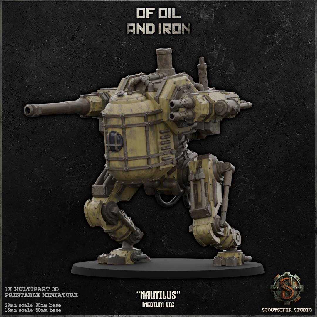 Tabletop Rigging Game Medium Class Rig Nautilus / Tabletop Model / Wargaming Miniature ...