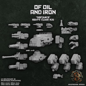 Heavy Class Rig Defiance / Tabletop Model / Wargaming Miniature ...