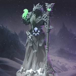 Artizak the Half-Dragon Necromancer / Tabletop Model / Miniature Figurine | DM Stash