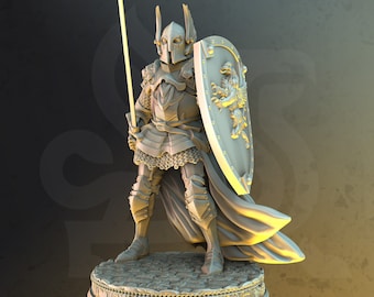 Silus the Knight / Modelo de mesa / Figura en miniatura / DM Stash