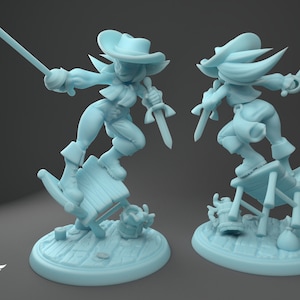 Goblin Fencer / Tabletop Model / Miniature Figurine | Twin Goddess Minis