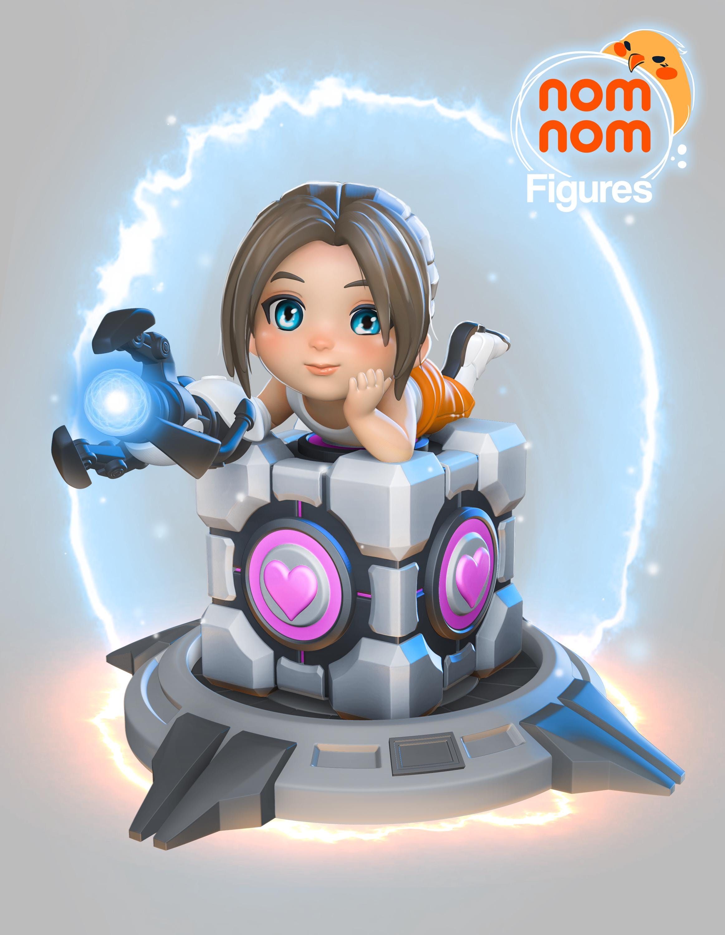 Chibi Science Set Chibi Science Girl / Display Piece / Miniature Figurine - Etsy