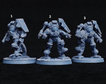 Exosuit Dwarf with Plasma Fist / Tabletop Model / Miniature Figurine | Tablehammer