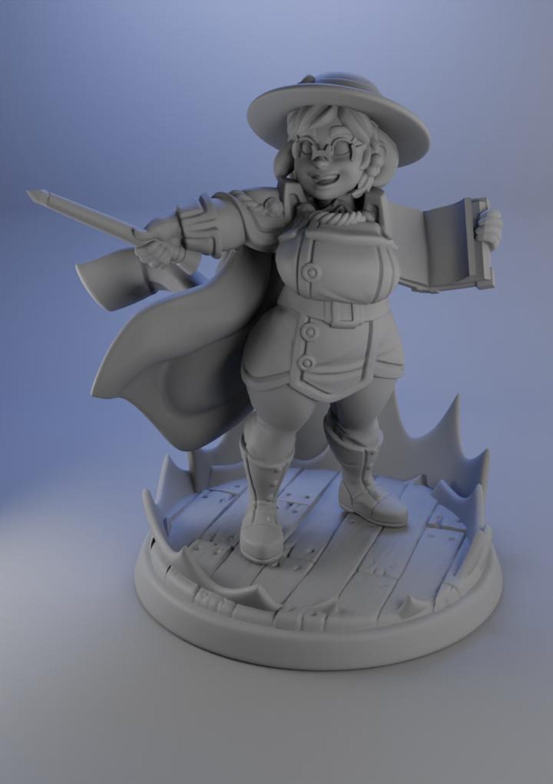 Alison the Dwarven Witch / Miniature Figurine / Tabletop Model