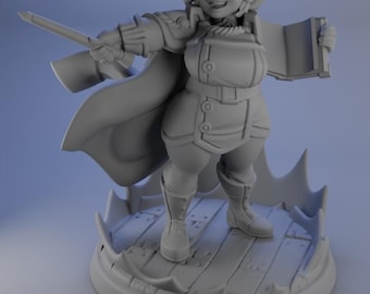 Alison the Dwarven Witch / Miniature Figurine / Tabletop Model