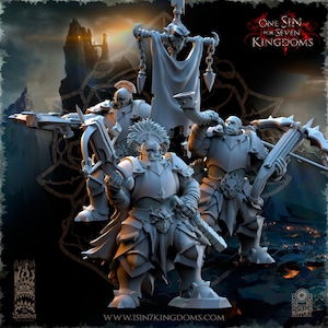 Orc Crossbow Command Squad / Tabletop Model / Miniature Figurine | The Beholder Miniatures
