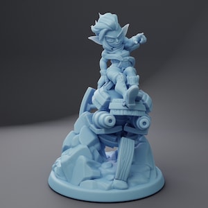 Goldie the Goblin Tinkerer / Tabletop Model / Miniature Figurine | Twin Goddess Minis