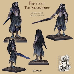 Elven Corsair Bayazid / Tabletop Model / Miniature Figurine | Ronin Arts Workshop