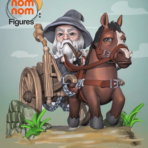 Statuette de voyageur/présentoir Chibi Grey | Chiffres nominatifs