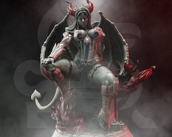 Vehrin the Petrified Succubus / Tabletop Model / Miniature Figurine | DM Stash
