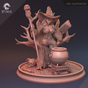 Sati the Necromancer / Display Model / Miniature Figurine | MythReal Games