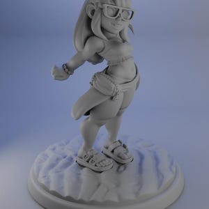 Bernadette en la playa / Modelo de mesa / Figura en miniatura / Miniaturas de diosas gemelas