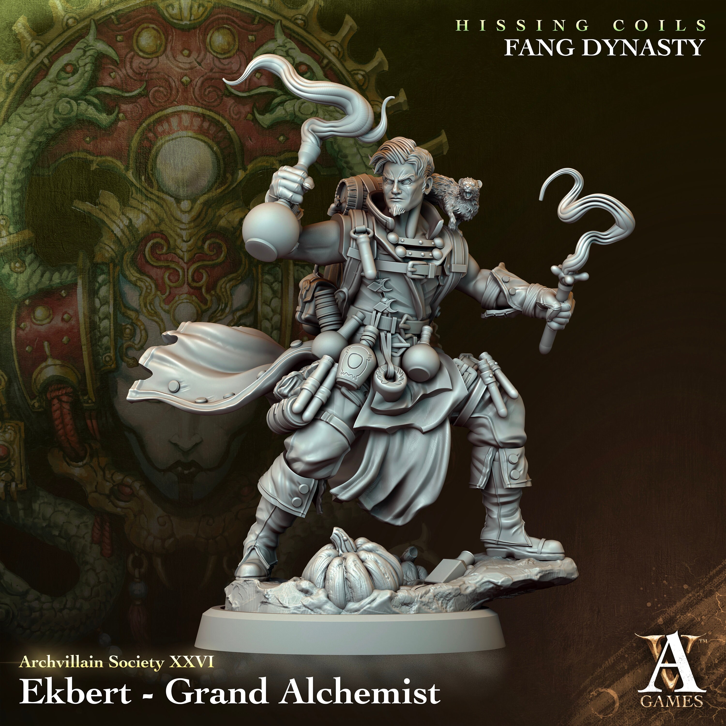 Ekbert the Grand Alchemist / Tabletop Model / Miniature Figurine