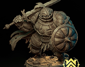 Rycerz dyniowy / Model stołowy / Figurka miniaturowa | Miniatury Witchguild
